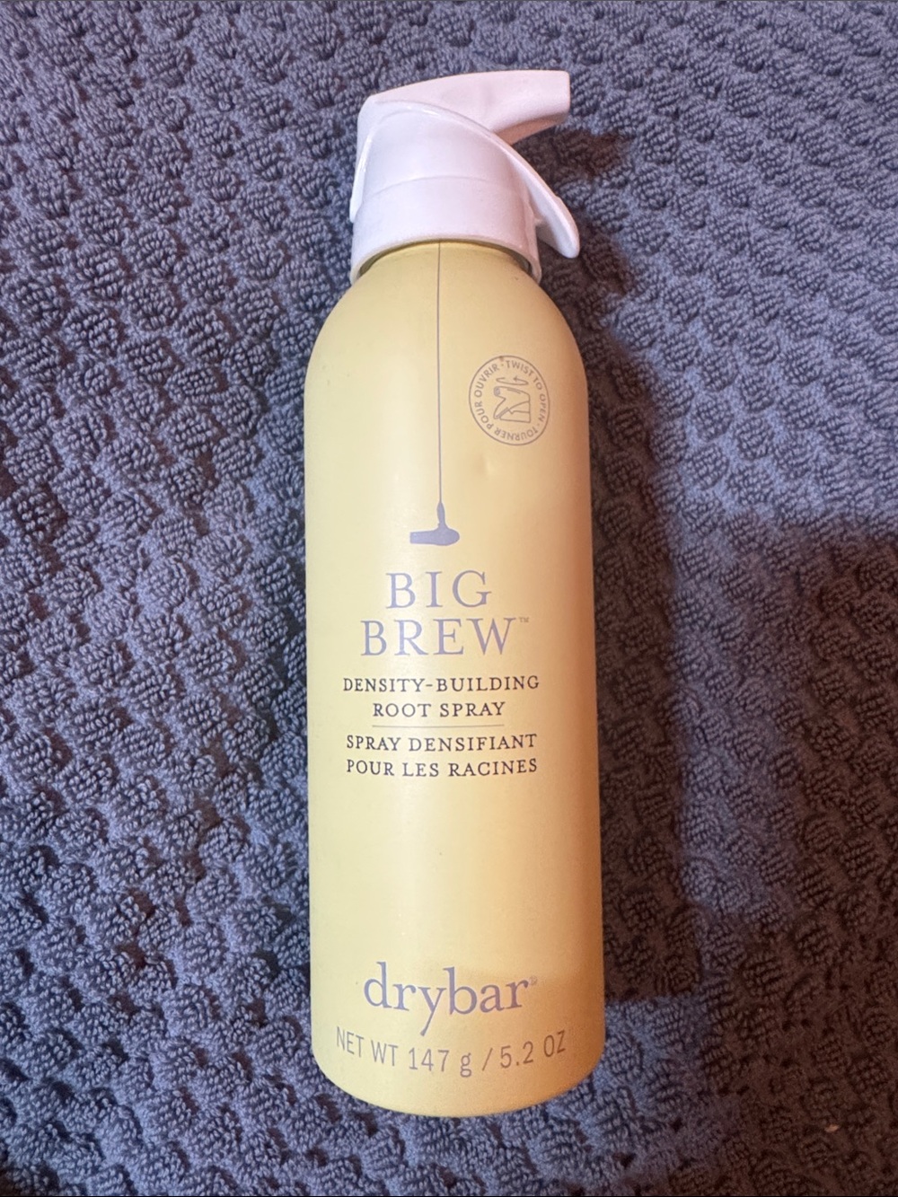Drybar Big Brew Density-Building Root Spray in pale yellow